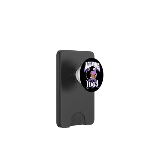 Consigue ahora Acuario 1963 Zodiac Queens Afro Astrología Cumpleaños PopSockets PopWallet Ideas para regalar para MagSafe Rebajas 2025 | regaloscumple.com