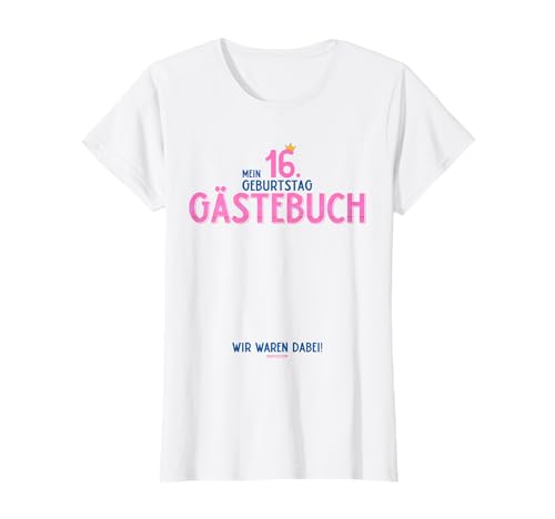 Comprar Libro Catálogo visitas para cumpleaños 16 años con texto en alemán Camiseta Ofertas 2024 | regaloscumple.com