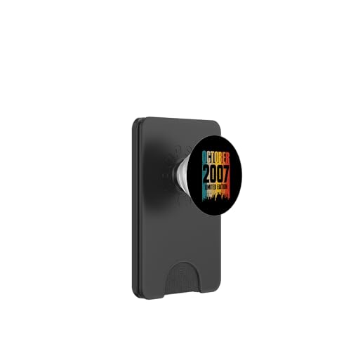 Consigue ahora Octubre 2007 16 Años Cumpleaños Ideas para regalar Edición Limitada Retro PopSockets PopWallet para MagSafe Top Precio 2025 | regaloscumple.com