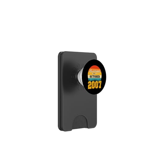 Comprar Impresionante Ideas para regalar Desde Octubre 2007 17 Años Cumpleaños Vintage PopSockets PopWallet para MagSafe Ofertas 2025 | regaloscumple.com