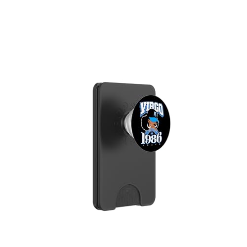Consigue ahora Virgo 1986 Reina Zodiaco Astrología Afroamericana PopSockets PopWallet BlackFriday para MagSafe Ofertas 2025 | regaloscumple.com