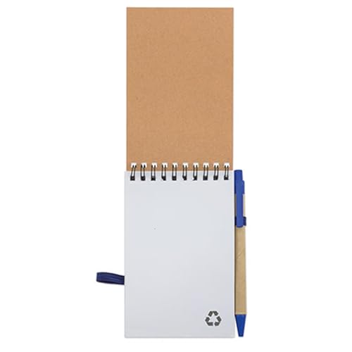 Mejores precios Adri 10 libretas pequeñas a6   bolsillo con bolígrafo en cartón reciclado a juego  cuaderno con espiral  Portada Rígida  libretita   70 Hojas lisas ideal para regalos en cumpleaños (10)