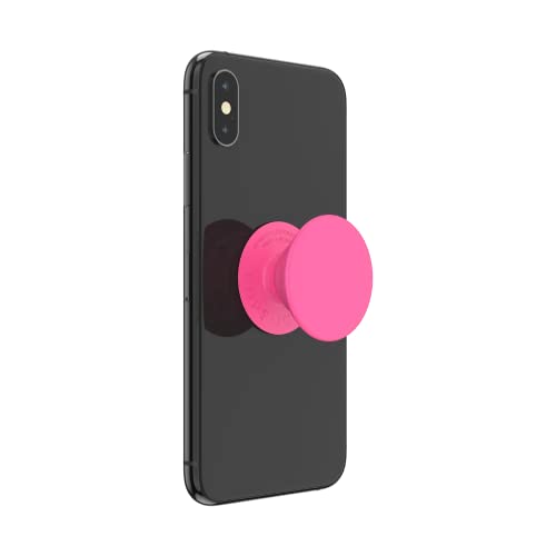 Comprar en Amazon PopSockets PopGrip - Soporte y Agarre para Teléfonos Móviles y Tablets con un Top Intercambiable - Neon Pink