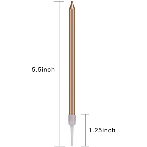 Top Precios Cumpleaños Originales Oro Champagne Velas Pastel Cirios con Portavelas la Decoración