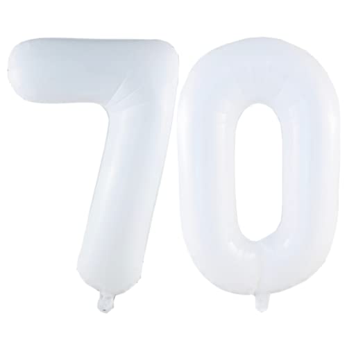 Comprar DIWULI Globos Cumpleaños 70 Años Blanco XXL - Globos Cumpleaños 70 Años Decoracion Promoción Globo Numero 70 Globo 70 Años Cumpleaños Globos Gigantes Numeros Globos Grande Helio Fiesta Niño Niña Boda Rebajas 2024 | regaloscumple.com