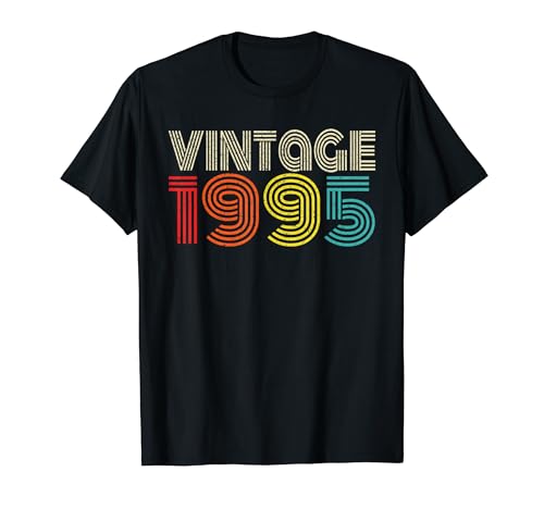 Comprar Vintage 1995 Classic 1995 Men Women Vintage Promoción Year Birthday Camiseta Top Precio 2024 | regaloscumple.com