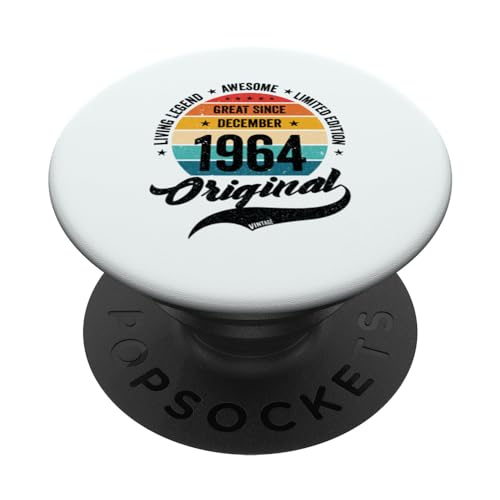 Comprar Diciembre 1964 Cumpleaños Retro Años Vintage Ideas para regalar Bday Clásico PopSockets PopGrip Intercambiable Ofertas 2025 | regaloscumple.com