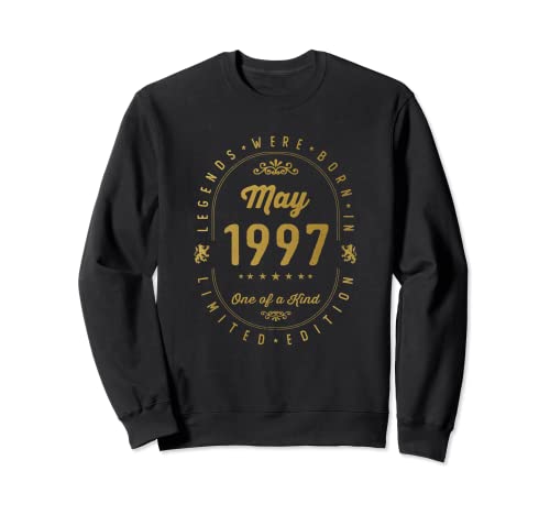 Comprar Legends Were Born In May 1997 Cumpleaños Sudadera Ideas para regalar Rebajas 2024 | regaloscumple.com