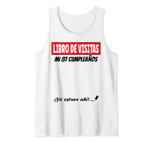 Consigue ahora Promoción Libro De Visitas - 87 Años Cumpleaños Divertido Regalo 1934 Camiseta sin Mangas Rebajas 2024 | regaloscumple.com