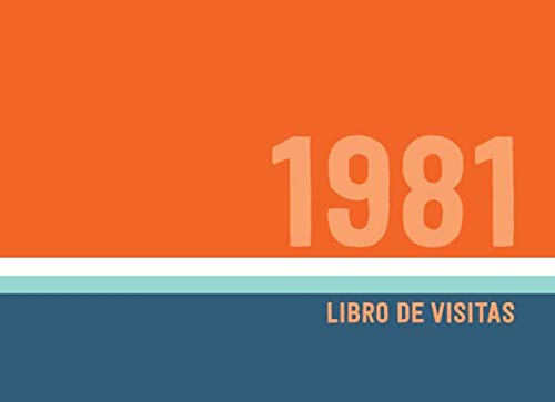 Consigue ahora 1981 Libros Visitas: Libro visitas para fiestas cumpleaños estilo retro para que la familia y los amigos inserten saludos y mensajes | 100 páginas Cumpleaños Ofertas 2024 | regaloscumple.com