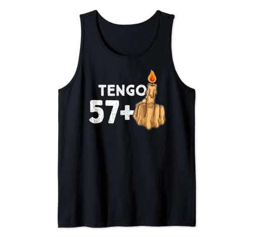 Comprar 57+1 Dedo Medio Vela De Catálogo Cumpleaños Para El 58º Cumpleaños Camiseta sin Mangas Ofertas 2025 | regaloscumple.com