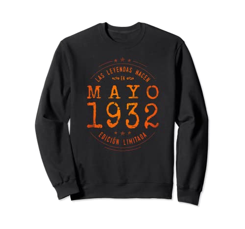 Consigue ahora 90 años BlackFriday Cumpleaños Las Leyendas nacen en Mayo 1932 Sudadera Ofertas 2025 | regaloscumple.com