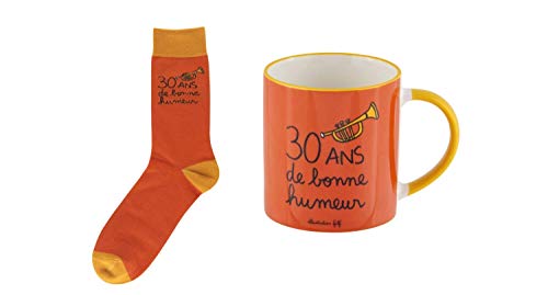 Comprar Dlp-lot taza y calcetines (tamaño único) "30 años Catálogo buen humor" color naranja Rebajas 2024 | regaloscumple.com