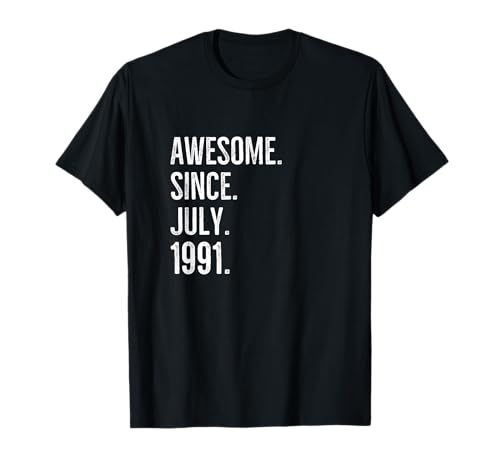 Consigue Ideas para regalar ahora Impresionante idea cumpleaños desde julio 1991 Camiseta Top Precio 2024 | regaloscumple.com