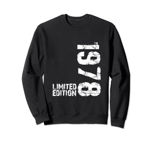 Comprar 1978 Edición Limitada Cumpleaños Vintage Cumpleaños Limited Edition Sudadera Ofertas 2025 | regaloscumple.com