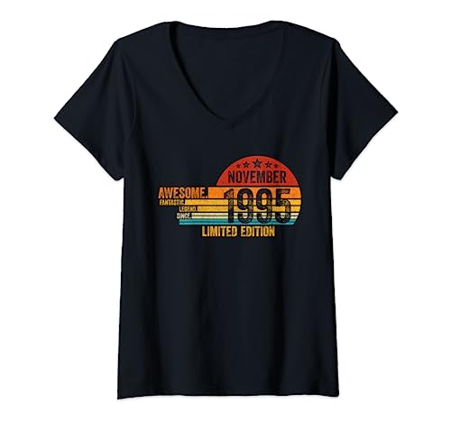 Consigue ahora Regalo De Cumpleaños Impresionante Desde Noviembre 1995 Camiseta Cuello V Catálogo Rebajas 2025 | regaloscumple.com