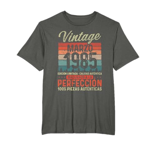 Comprar Marzo 1985 Vintage Regalo 39 Años Cumpleaños Hombre Navidad Camiseta Ofertas 2024 | regaloscumple.com