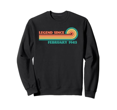 Consigue ahora BlackFriday Legend Since February 1943 Sudadera Ofertas 2024 | regaloscumple.com