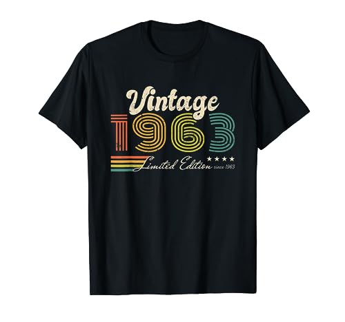 Comprar Cumpleaños Vintage 1963 Regalos edición limitada - 1963 Camiseta Top Precio 2024 | regaloscumple.com