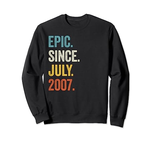 Consigue ahora Epic Since July 2007 16 BlackFriday cumpleaños Sudadera Top Precio 2024 | regaloscumple.com