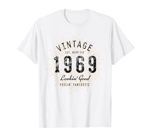 Consigue ahora Vintage cumpleaños nacido en Cumpleaños 1969 Camiseta Ofertas 2024 | regaloscumple.com