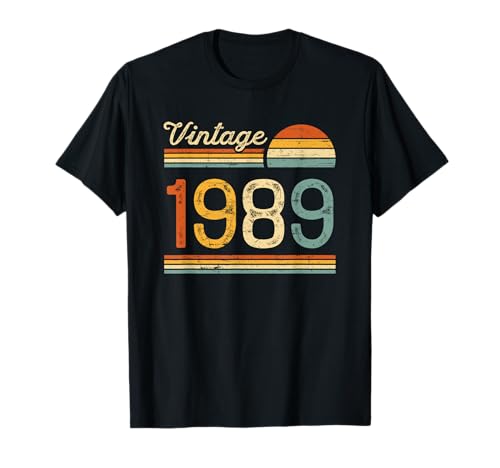 Consigue ahora Cumpleaños 1989 Catálogo Regalo Vintage Mujer Hombre 1989 Camiseta Top Precio 2024 | regaloscumple.com