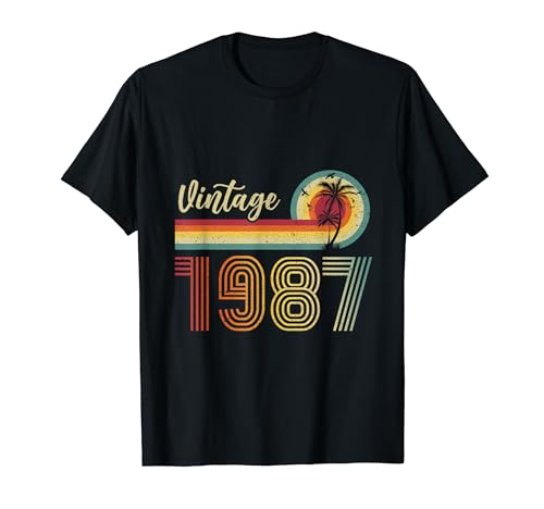 Consigue ahora Retro Vintage 1987 Edición Limitada Cumpleaños 1987 Hombres Mujer Ideas para regalar Camiseta Rebajas 2024 | regaloscumple.com