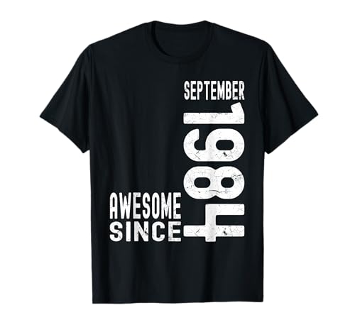 Consigue ahora Impresionante Promoción Desde Septiembre 1984 Nacido En 1984 Septiembre Cumpleaños Camiseta Ofertas 2025 | regaloscumple.com