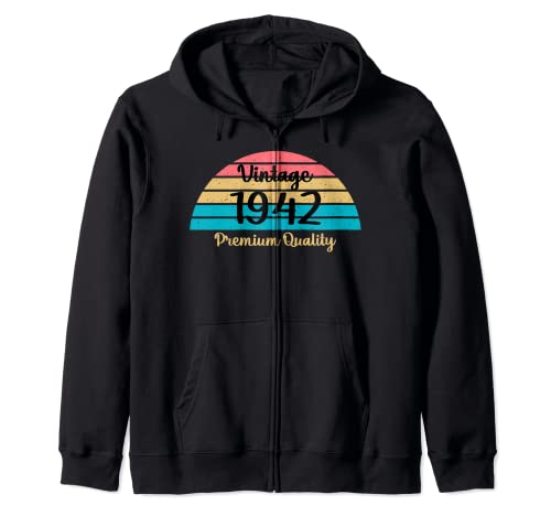 Comprar 80 cumpleaños Promoción 1942 Sudadera con Capucha Rebajas 2024 | regaloscumple.com