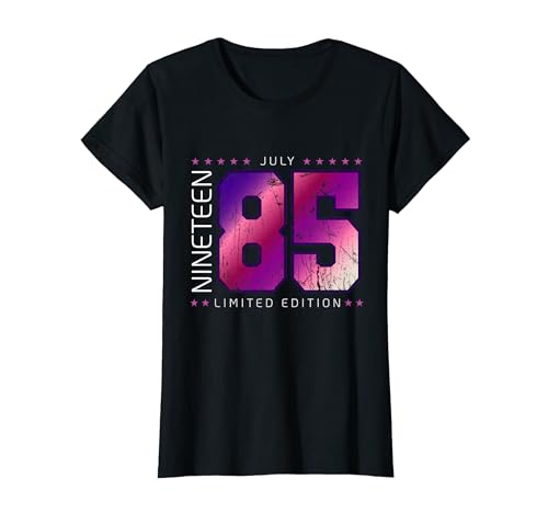 Comprar 1985 Julio Mes Año Cumpleaños nacimiento Cumpleaños Camiseta Rebajas 2024 | regaloscumple.com