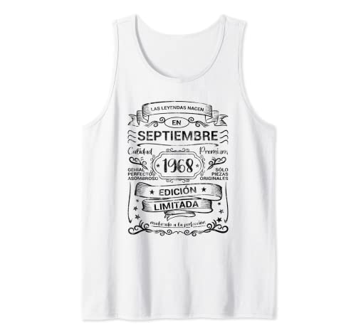 Consigue ahora Las Regalos Leyendas Nacen Septiembre 1968 Cumpleaños Hombre Mujer Camiseta sin Mangas Rebajas 2024 | regaloscumple.com