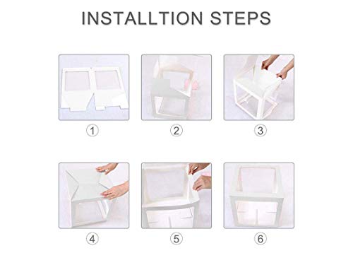 Dónde comprar en España Decoraciones para el primer primer cumpleaños para niño niña  3 cajas   globos transparentes blancos con una letra  bloques   globos para el telón   fondo del primer cumpleaños