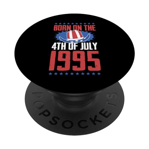 Comprar Nacido el 4 julio 1995 Año nacimiento USA Fiesta cumpleaños Cumpleaños PopSockets PopGrip Intercambiable Top Precio 2024 | regaloscumple.com