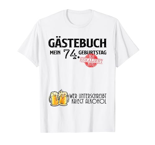 Comprar Divertido libro visitas 74 años cumpleaños cumpleaños cumpleaños Navidad Camiseta Top Precio 2024 | regaloscumple.com