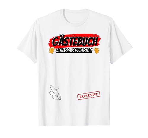 Comprar Libro visitas para 52 años 52 cumpleaños divertido regalo Camiseta Navidad Rebajas 2024 | regaloscumple.com