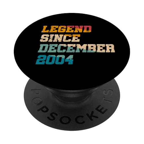 Comprar Leyenda 20 años desde diciembre 2004 Vintage 20 cumpleaños BlackFriday PopSockets PopGrip Adhesivo Rebajas 2024 | regaloscumple.com