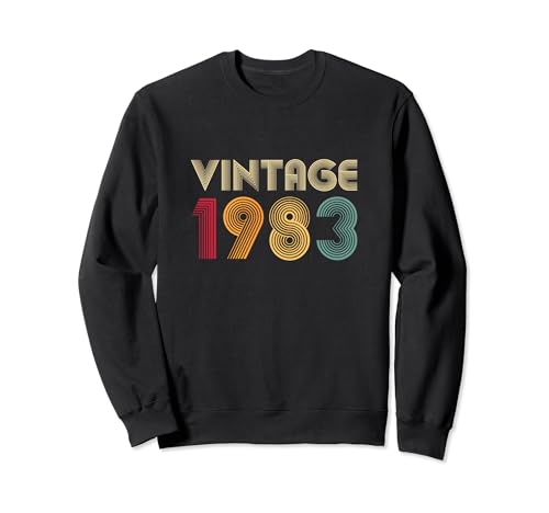 Consigue ahora Regalo cumpleaños número 41 Catálogo 41 años hombres y mujeres retro vintage 1983 Sudadera Top Precio 2025 | regaloscumple.com