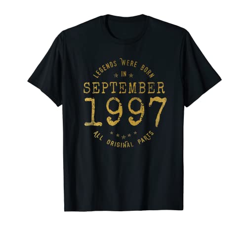 Consigue ahora Legends Were Born In Regalos September 1997 Cumpleaños Camiseta Top Precio 2023 | regaloscumple.com