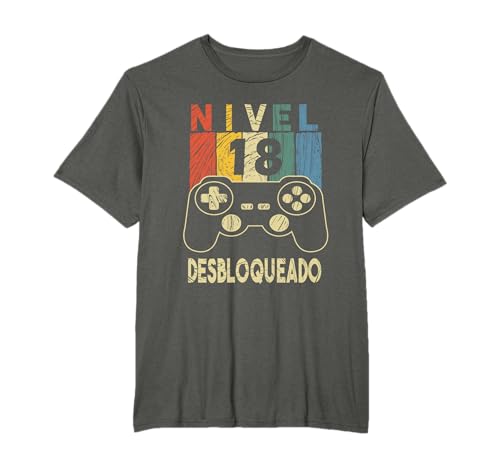 Comprar Nivel Ideas para regalar 18 Desbloqueado Gamer 18 Años Cumpleaños Camiseta Rebajas 2025 | regaloscumple.com