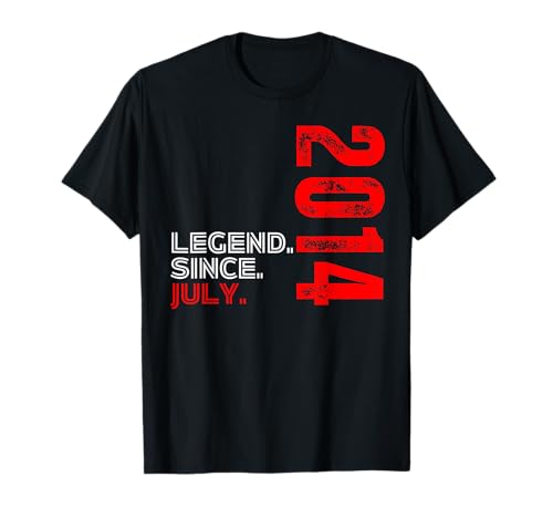 Consigue ahora Nacido En Julio 2014 Vintage Cumpleaños Leyenda Desde Promoción Julio 2014 Camiseta Ofertas 2024 | regaloscumple.com