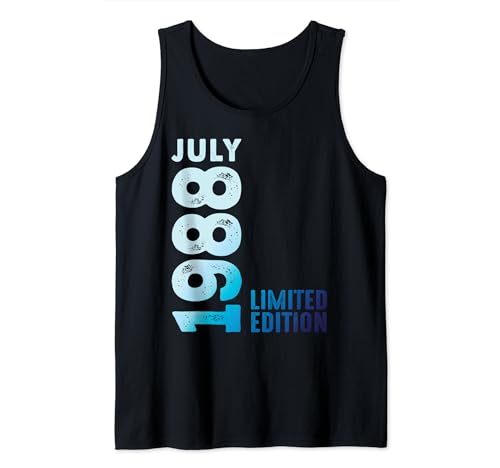 Comprar Julio 1988 Año 1988 Retro 1988 Vintage Edición Limitada Ideas para regalar 1988 Camiseta sin Mangas Ofertas 2024 | regaloscumple.com