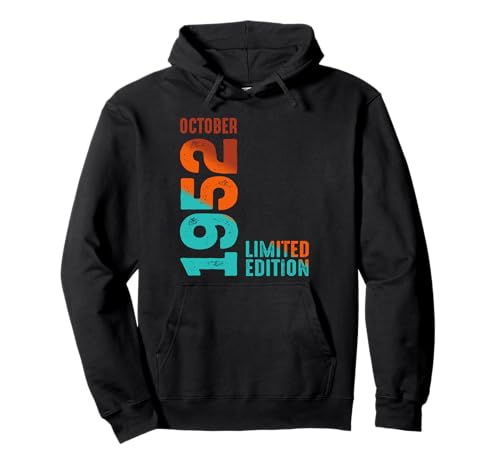 Comprar Cumpleaños Edición Limitada Octubre Promoción 1952 Sudadera con Capucha Ofertas 2024 | regaloscumple.com
