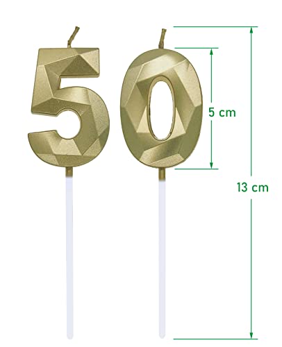 Oferta Flash Velas Número y Vela Años Decoracion Cumpleaños Pastel Fiesta y del Aniversario Oro