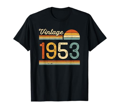 Consigue ahora Cumpleaños 1953 Navidad Regalo Vintage Mujer Hombre 1953 Camiseta Ofertas 2024 | regaloscumple.com