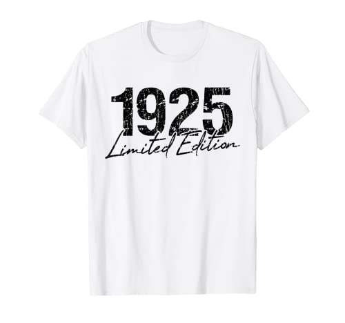 Comprar Cumpleaños 1925 Edición limitada Regalo Usado Grunge Vintage Camiseta Top Promoción Precio 2025 | regaloscumple.com