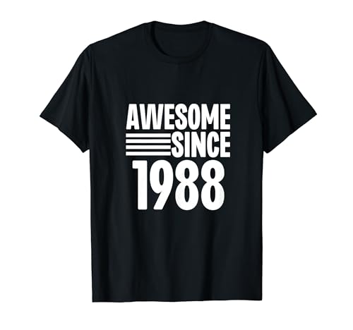 Consigue ahora Impresionante idea cumpleaños Catálogo desde 1988 Camiseta Top Precio 2024 | regaloscumple.com