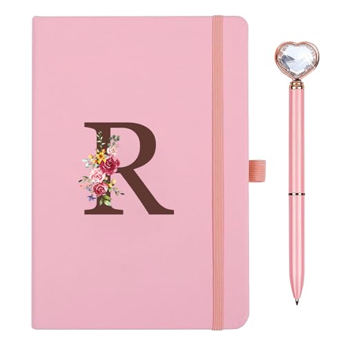 Comprar Diario Viaje con inicial Cuaderno Cuero con Bolígrafo Diamante Corazón Diario Personal para Hija Niña Mujeres Amigas Regalos Profesores Cumpleaños Graduación Día la Madre Rosa (R) Rebajas 2024 | regaloscumple.com