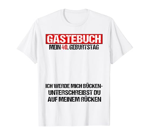 Oferta Libro 40 hombre, divertido, cumpleaños, Camiseta
