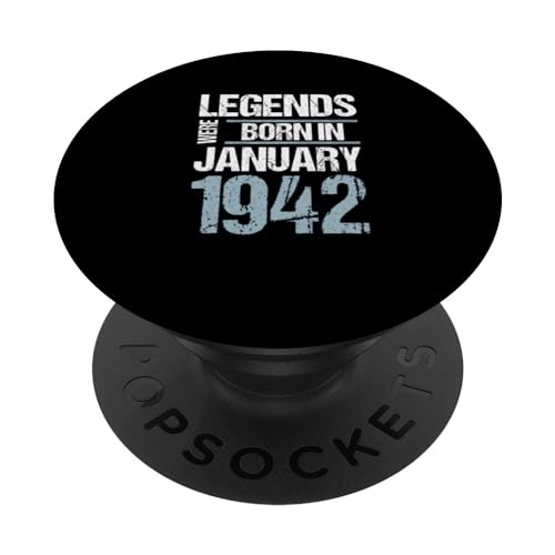 Comprar Las leyendas nacieron en enero 1942 Cumpleaños PopSockets PopGrip Promoción Intercambiable Top Precio 2024 | regaloscumple.com