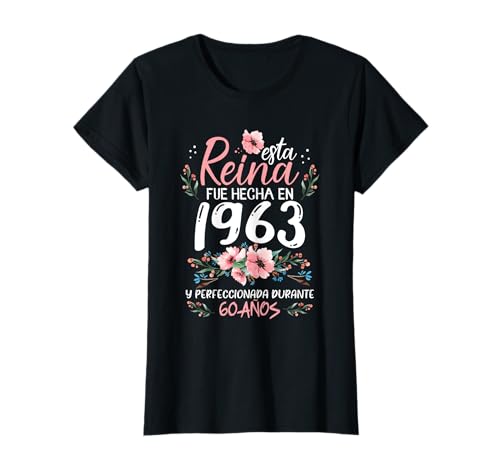 Consigue ahora 60 Años Cumpleaños Regalo Cumpleaños Mujer Hecha En 1963 60 Años Camiseta Top Precio 2025 | regaloscumple.com